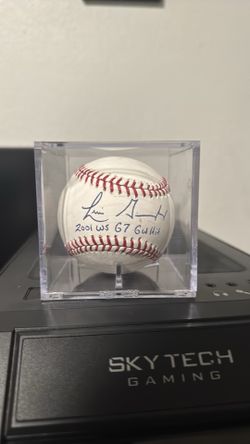 Luis Gonzalez signed ball PSA graded