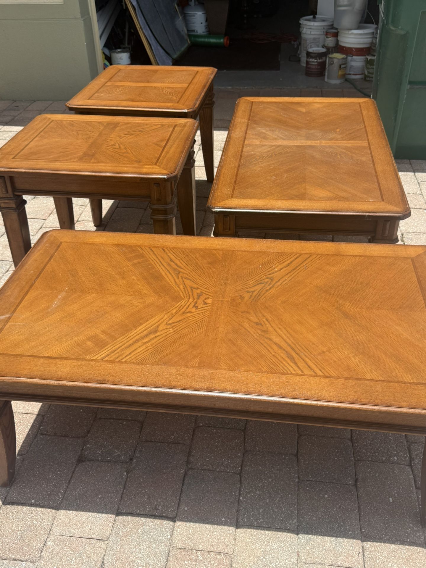 Coffee Table Set, Solid Wood