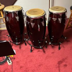 Three Set Conga Drums 