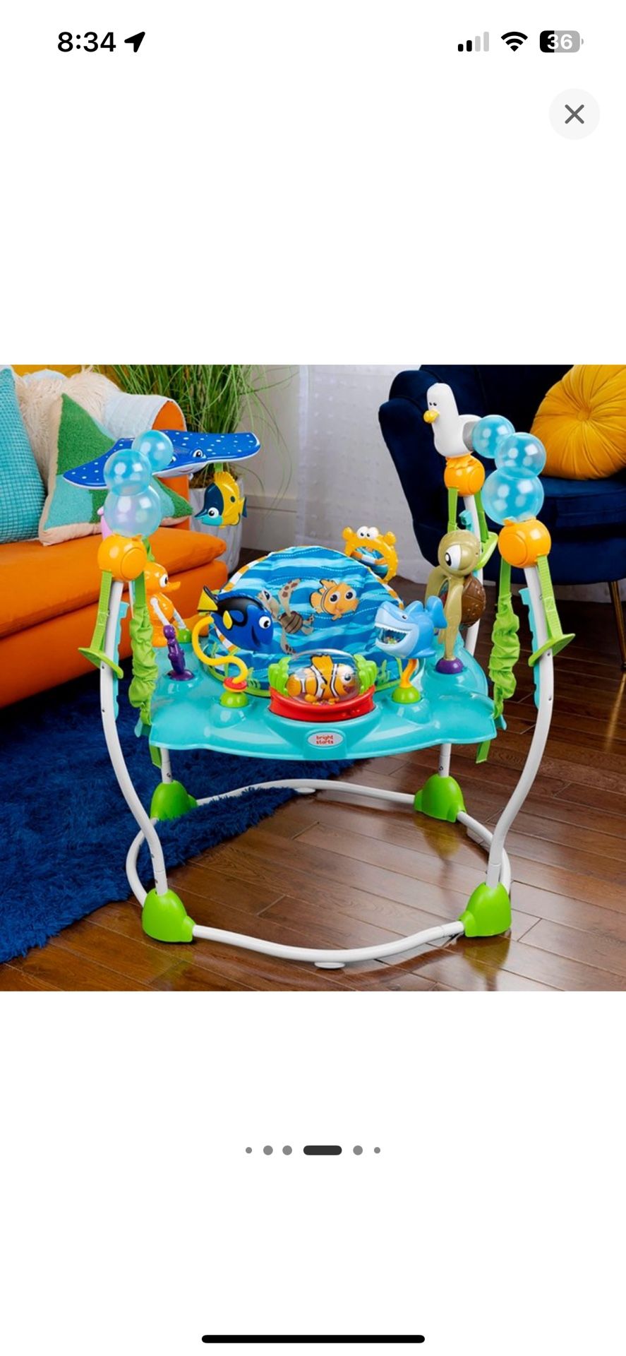 Disney Baby Finding Nemo Sea of Activities Jumper