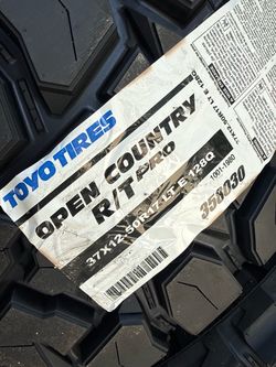 37”x12.5/r17.. OPEN COUNTY Toyo RT PRO.. $1990.. 4 BRAND NEW.. the newest model” DOT/2026.. USA 🇺🇸