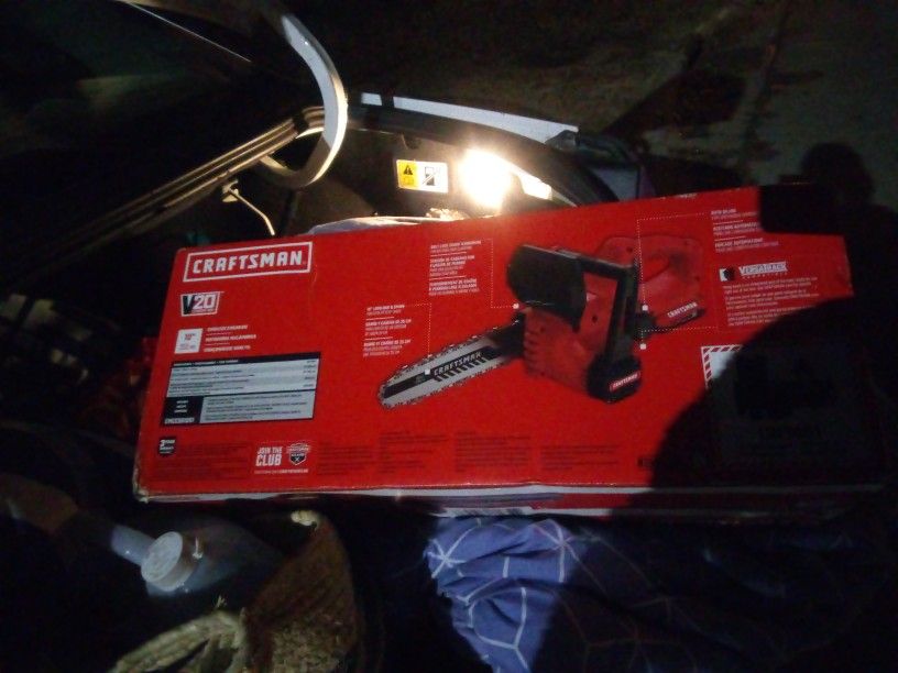 Brand New Never Opened 20volt Craftsman Chainsaw 