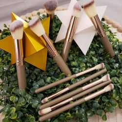 Beautiful Makeup Brush Set - 10 Pieces (Brand New)