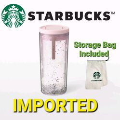 ☆Brand NEW☆ IMPORTED ☆ Starbucks Thailand Authentic Gradient Snowflake Pink Tumbler Cup Mug Confetti Stanley