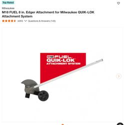 Milwaukee M18 8in Edger Attachment 