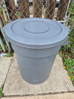 Brute Rubbermaid Commercial 32 Gallon Garbage Trash Can Container With Lid