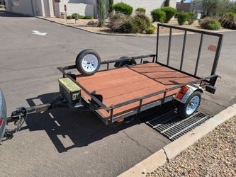 Trailer 5' x 8', loaded with many. Extras,
