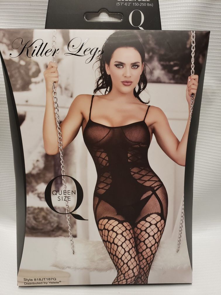 Fishnet Bodystocking queen attached fishnet new