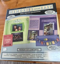 Memories Made Easy Quick And Easy Scrapbooking Kit Set Over 575 Pieces Brand New