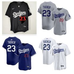 Kyle Tucker #23 Men's Los Angeles Dodgers Nike Blue White Grey Black Jersey Small Medium Large X-Large 2XL 3XL Opening Day 