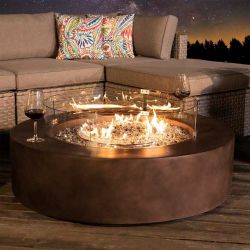 COSIEST 42'' Outdoor Round Propane Fire Pit