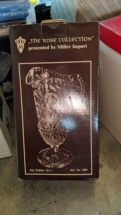 Vintage The Rose Collection by Miller Import 12-1/2" pichter