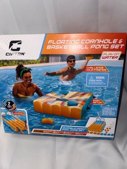 Cipton Floating Cornhole & Basketball Pong Set