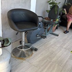 Swivel Bar Stool And Exercise Bike 