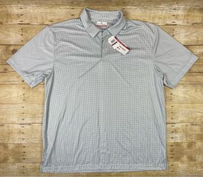 Grand Slam Performance Mens XXL Grey White Shirt Lightweight Polo NWT