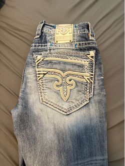 Men’s rock revival Jeans straight 34