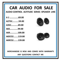 Audio control altitude speaker