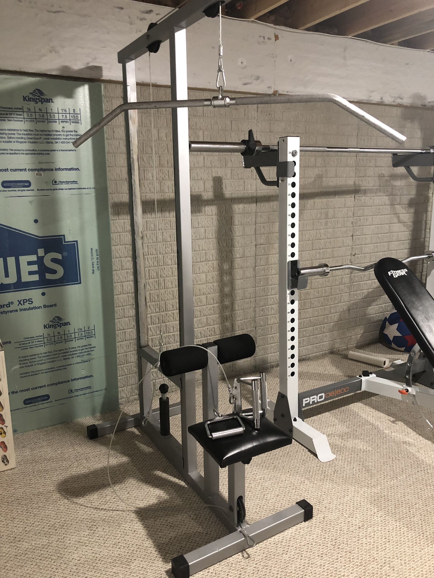 Pull-down machine multi-exercise home gym