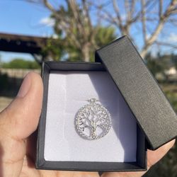 Family Tree sterling silver pendant