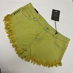 NWT ⚜️💚⚜️ REVOLVE INSIGHT 51 Dipper Denim Shorts Citrine