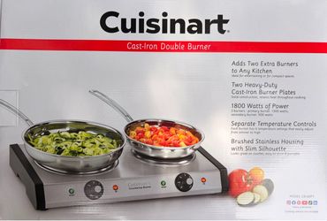 Cuisinart Cast-Iron hot plate Double Burner CB-60P1