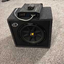 Kicker Subwoofer, Box, Amp Combo