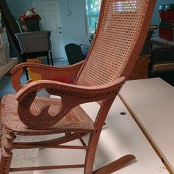 Antique Solid Wood Rocking Chair