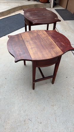 Antique drop leaf endtables