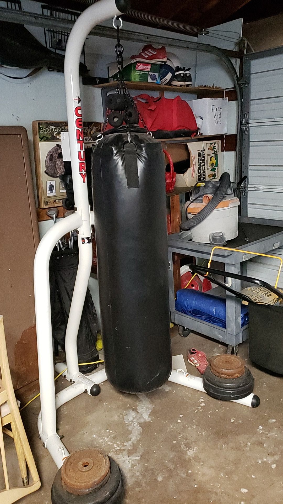 Punching bag with stand