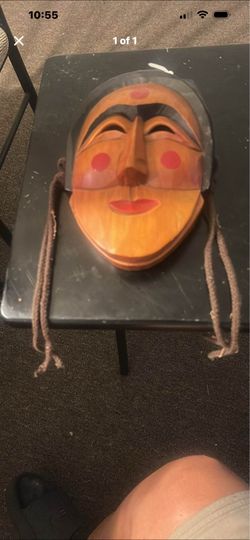 9" Korean folk mask figurine