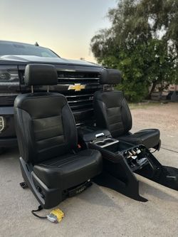 14-18 GMC Sierra Denali Leather Seats With Center Console