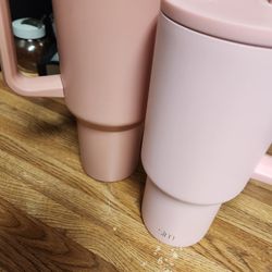 2 Pink Tumblers 