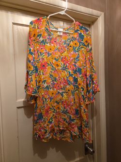 And Call Sunshine Floral Beach Cover Size Extra Small