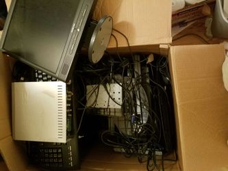 Computer monitors and broken computer