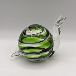 Glass Snail Paperweight 