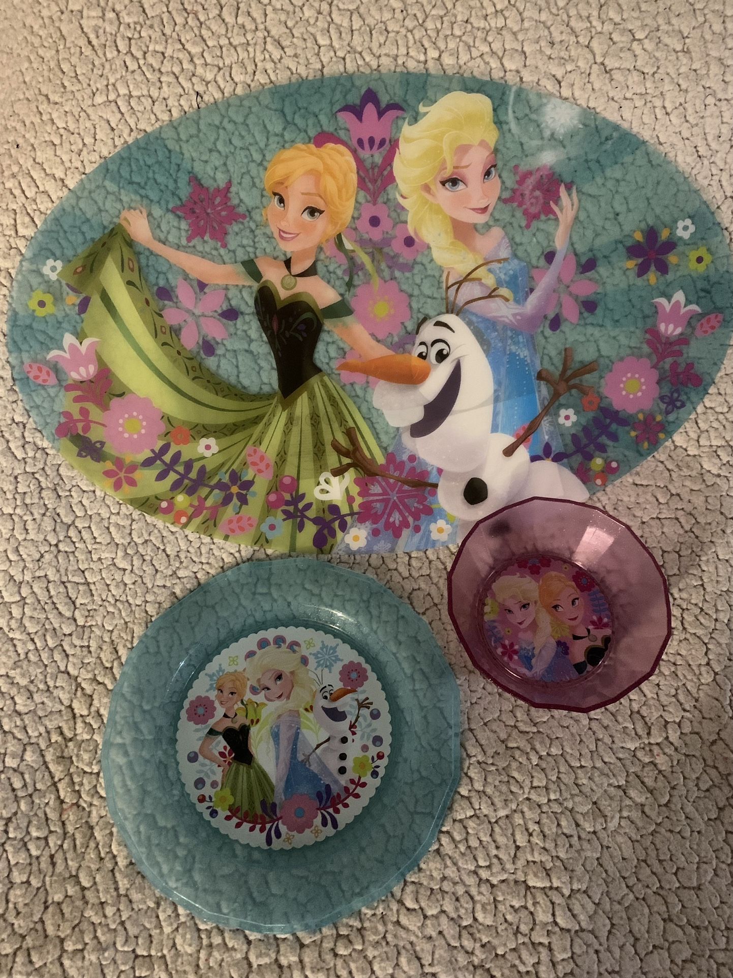 Anna and Elsa Plate Set 