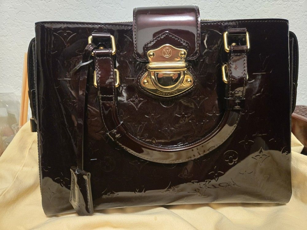 Louis Vuitton Amarante Monogram Vernis Melrose Avenue Bag