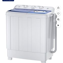 Auertech Portable Washer 28lbs Twin Tub Compact with Drain Pump, Semi-Automatic Washer Spinner Combo brand new in box $135 R9