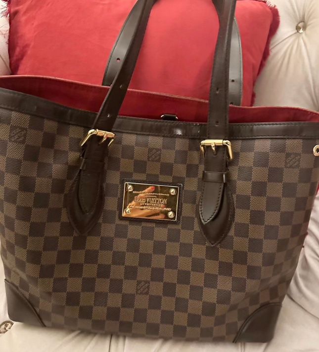 Louis Vuitton Purse Bag Hampstead Handbag Damier