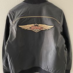 Harley-Davidson 120th Anniversary Bomber Leather Jacket Women’s Size XL 
