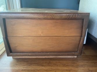 Kroehler vintage Mid Century Modern 2 drawer end table