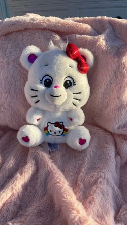Teddy bear with hello Kitty