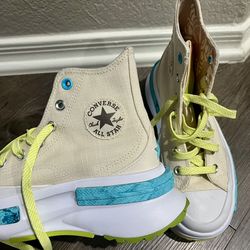 Converse Chuck Taylor All Star Move Platform High Top Cream Neon NEW Without Box