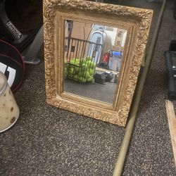 Wooden Antique Hanging Mirror 
