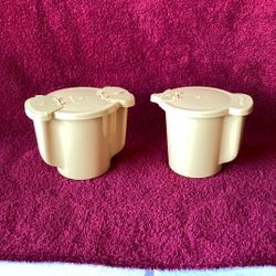 Tupperware cream and sugar dispensers