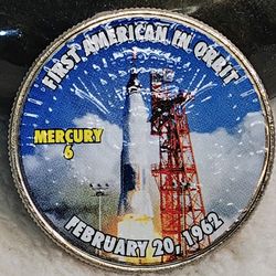 #524 Colorized Kennedy Coin