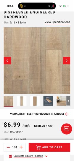 White oak hardwood flooring
