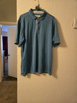 Tommy Bahama blue polo shirt