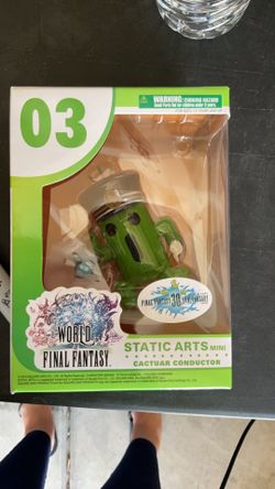World of Final Fantasy static arts mini cactuar conductor 30th anniversary