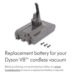 Replacement battery for your Dyson V8™ cordless vacuum